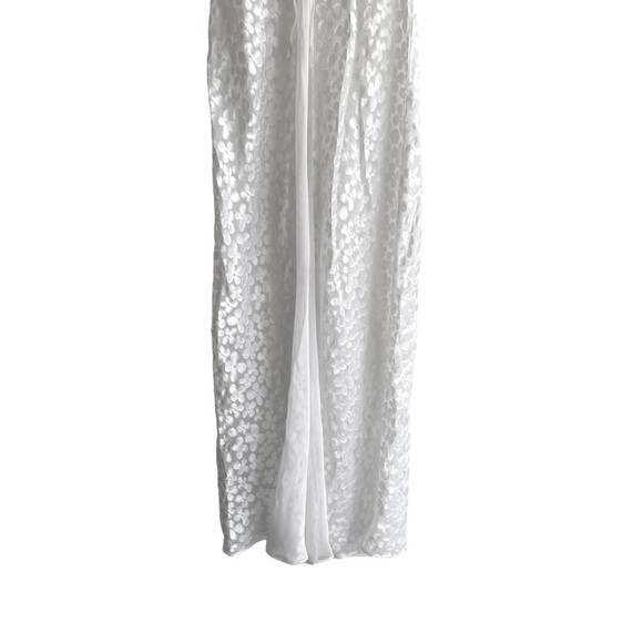La SENZA Lingerie Sleeveless Maxi Nightgown Nightdress White M - Picture 3 of 8